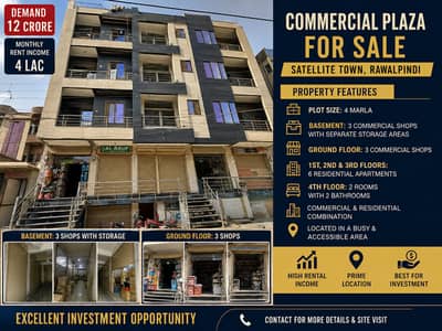 Commercial Plaza for Sale Satellite Town, Rawalpindi