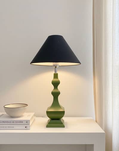 Elegant Green Table Lamp – Modern Bedroom Side Lamp-lamps for sale