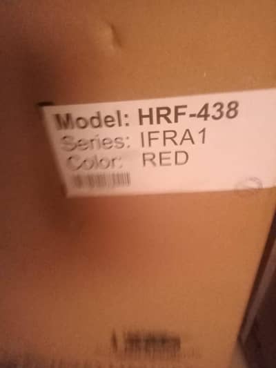 un used refrigerator