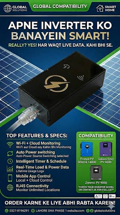 fronus pv9000 and galaxy wifi montering device
