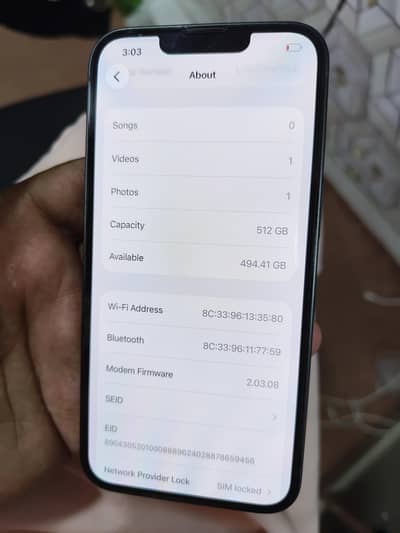 iphone 16E 512Gb Jv hai Lekin Esim chalegi inshallah box only