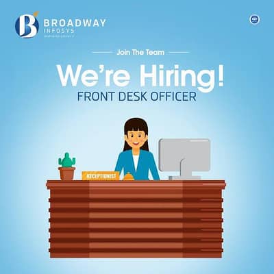 Need Front desk Receiptionist Female At IT Academy Near 13F Orangi