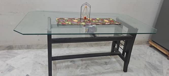 Premium Glass Top Dinning Table