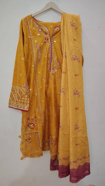 Binsaeed Embroided 3 Piece