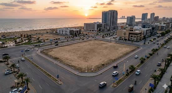 900 Yards Commercial Plot For Sale Prime Beach Avenue Front