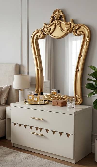 Dressing Table Golden colour