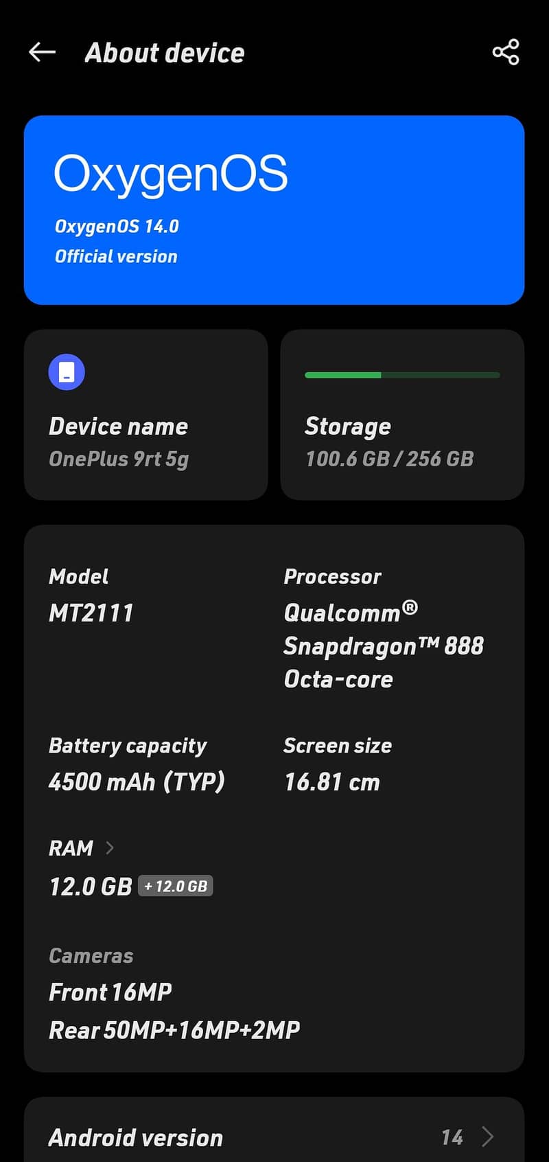 OnePlus 9rt 5g 10/10 condition 10