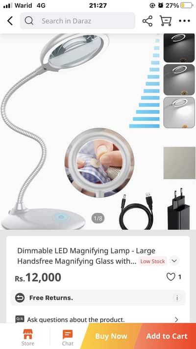 Amazon stock Original ENJOHOS Desktop Magnifying Lmap