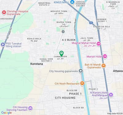 5 Marla Plot for Sale in Canal View Phase 2 Gujranwala Prime Location | 60 Lakh Only