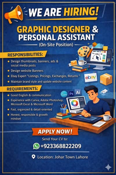 Website Graphic Designer and E-commerce Ebay Expert Required
