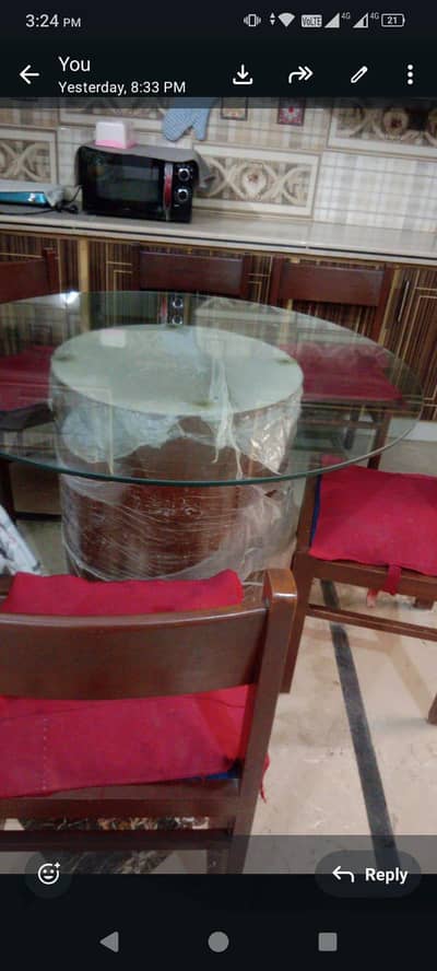 Dinning table with 6 chairs