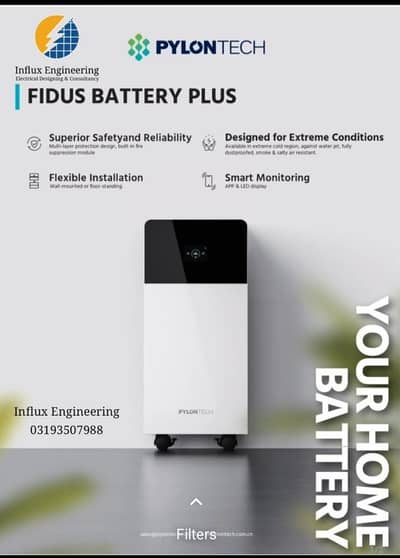 Pylontech Lithium Ion Battery 16 kWh 51.2 V 300 Ah