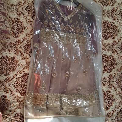 New beautiful embroidered  frock party wear dress and wedding