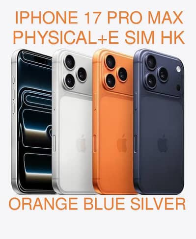 IPHONE 17 PRO MAX 6.9"256GB PHYSICAL+E SIM