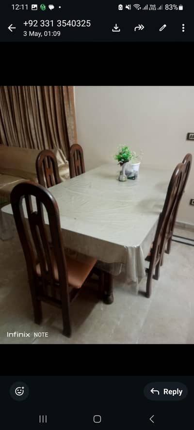 6 person dining table