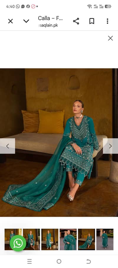 Faiza Saqlain Luxury lawn 15% off
