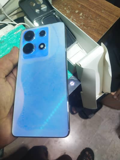 infinix note 30 complete  samaan box charger.