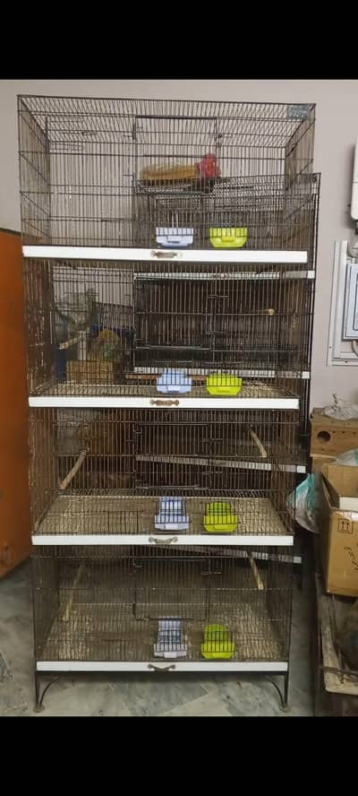 Ali Cage Tower Fixed cage 4 portions with all accessories, 03317862112