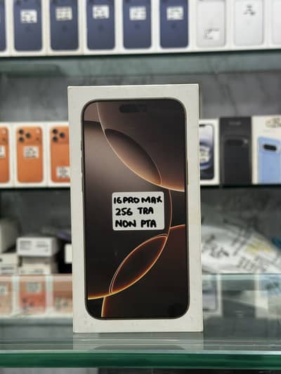 IPHONE 16 PRO MAX 256 GB NON PTA TRA BOX PACK DESERT