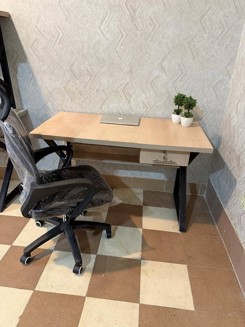 Workstation - office table -Study table -computer table- Chair table 12