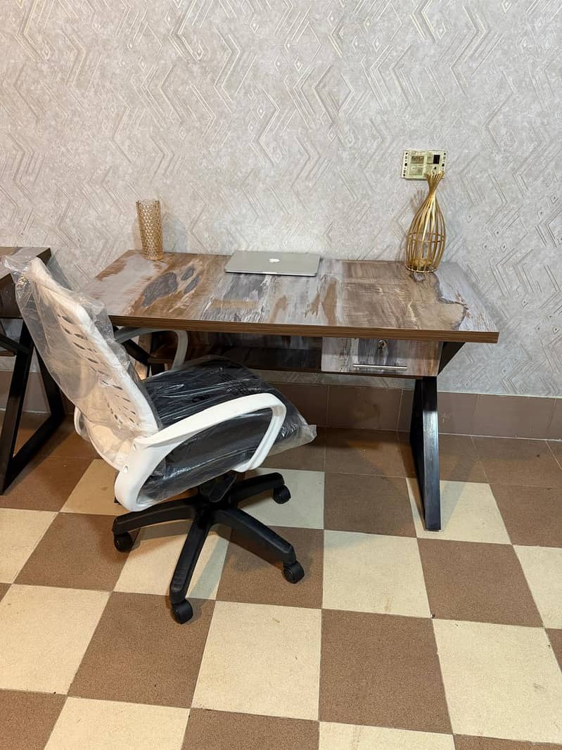 Workstation - office table -Study table -computer table- Chair table 9