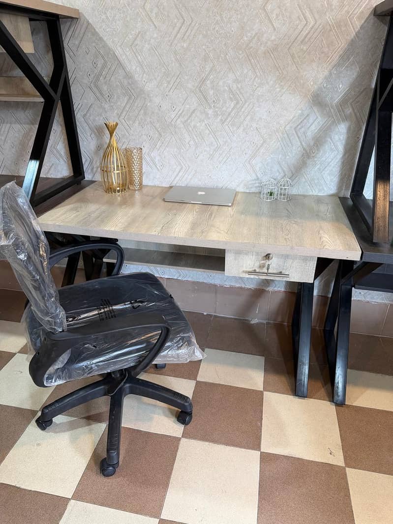 Workstation - office table -Study table -computer table- Chair table 11