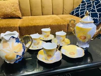 24 CT gold plated tea set from Yasmeen made in japan