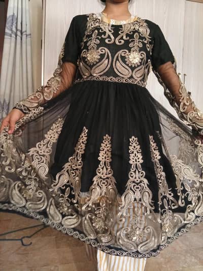 Net frock black colour