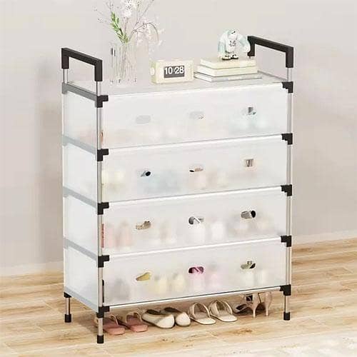 Modern Multi-Layer Shoe Storage Rack with Dustproof 5Layer