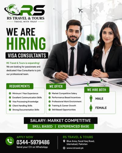 We are hiring Visa Consultant