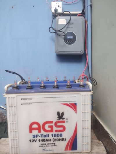 TRION 2001 Inverter + 2 AGS Tall Tubular Batteries Complete Setup