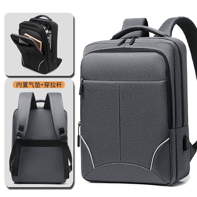 smart Waterproof Laptop Backpack with USB Charging Port high quality 3