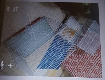 2 iron Bird cages white color and good condition