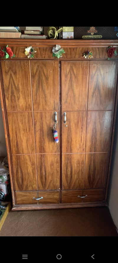 Bed, Wardrobe and sofa