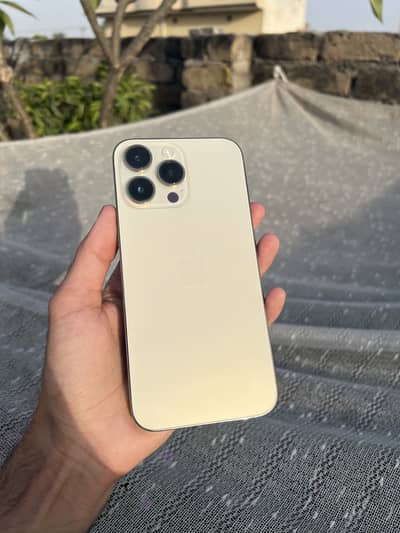 Iphone 14pro max jv 128gb gold colour
