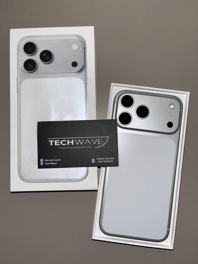 17 Pro Max 256gb HK Silver Non PTA with box