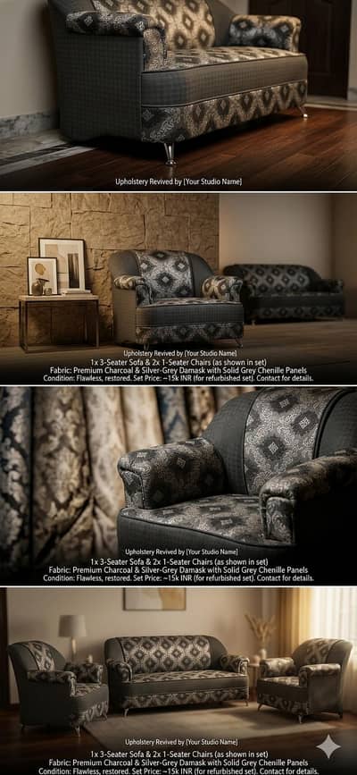 3 sofay hai aik bara our do chotay