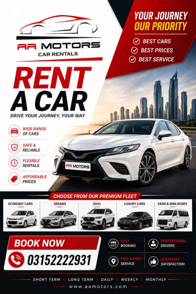 Rent a car  |self drive car rental | Islamabad , Rawalpindi