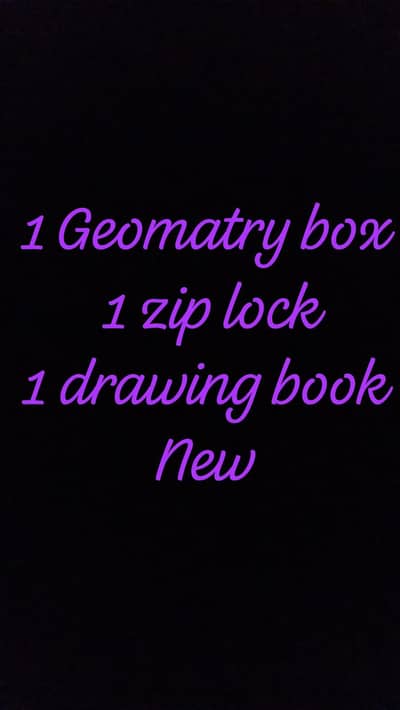 1 gematry 1 zip lock 1 drawing book new pic chiya to contact kara sle