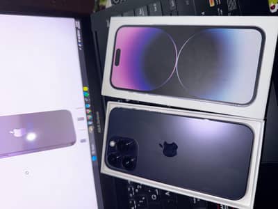 Iphone 14 pro max FU with box 128gb