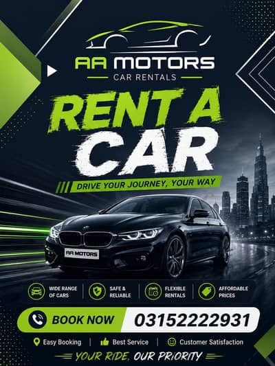 with Drive Car Rental - Corolla, Civic, Yaris, City, BRV, Rivo, Alto