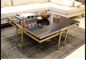 Center Table with Glossy Top  / Center Table  /  glass coffee table