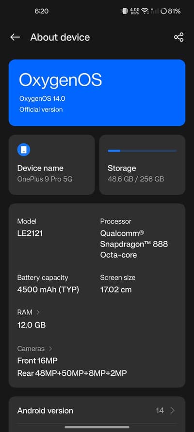 Oneplus 9 pro 12/256 10/10
