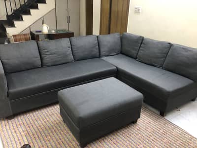 7 seater L shape sofa