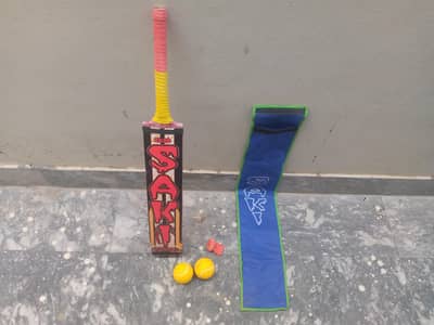 Saki 2k26 Cricket Bat Full Set  Cover + 2 Balls + Grip