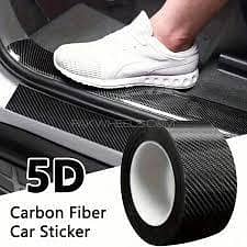 5D Carbon Fiber Car Door Edge Guards & Door Sill Protector | Anti-Collision Vinyl Wrap Film Universal Fit