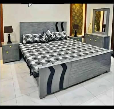 brand new King size bed 2 months use only   no fake add
