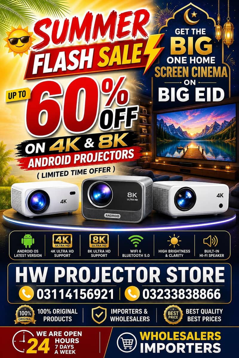 hd projector | ANDROID Projector | Mini Projector | smart projector 1