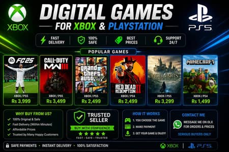 Digital game Xbox and ps