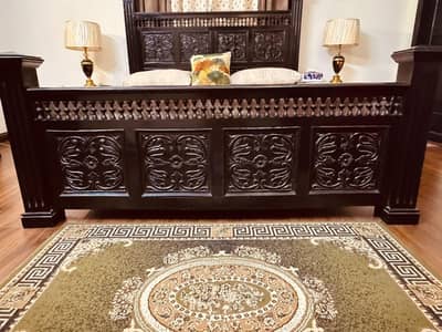 Wooden Bed Set